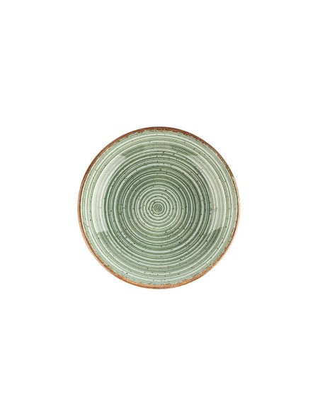 Plato Hondo Redondo Porcelana Verde 26 Cm Hypnosis Verde Porland