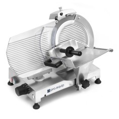 Cortadora de fiambre gris 300 mm correa 180 W 230v Pro.equip