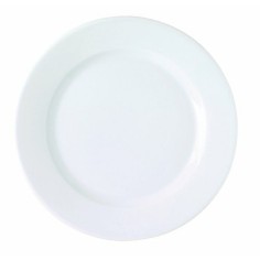 Plato llano redondo blanco porcelana Ø 26 cm K Pro.mundi