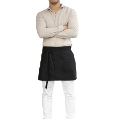 Delantal corto negro Talla única Bistro Pro.mundi
