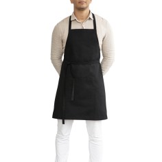 Delantal con peto negro Talla única Bistro Pro.mundi