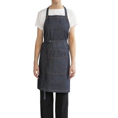 Delantal con peto vaquero azul Talla única Bistro Pro.mundi