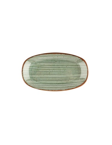Fuente Ovalada Porcelana Verde 25 Cm Hypnosis Verde Porland
