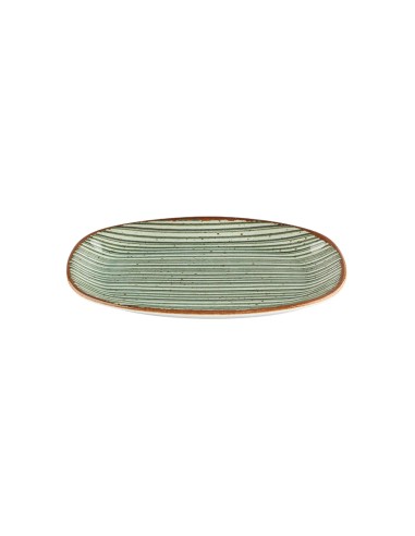 Fuente Ovalada Porcelana Verde 25 Cm Hypnosis Verde Porland