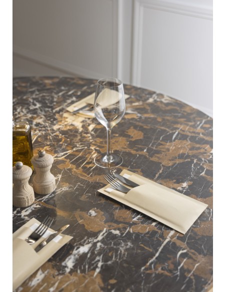 Funda para cubiertos de papel crema 23