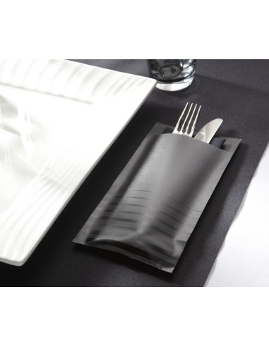 Funda gris de celulosa 10x20 cm Isi Pro.mundi (200 unidades)