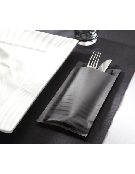 Funda gris de celulosa 10x20 cm Isi Pro.mundi (200 unidades)