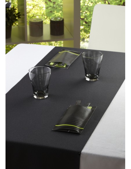 Funda para cubiertos gris de celulosa 10x20 cm Isi Pro.mundi (200 unidades)