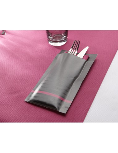 Funda gris de celulosa 10x20 cm Isi Pro.mundi (200 unidades)