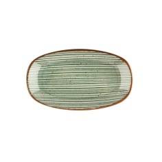 Fuente Ovalada Porcelana Verde 33 Cm Hypnosis Verde Porland