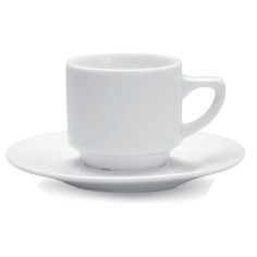Platillo para café expreso redondo blanco porcelana Ø 13 cm Cafett Pro.mundi