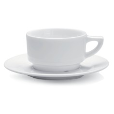 Taza de desayuno redonda blanca porcelana 28 cl Ø 10 cm Cafett Pro.mundi
