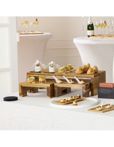 Lote de 3 alzas de acacia Pro.mundi