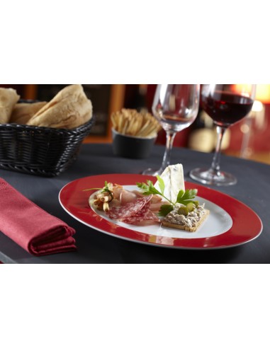 Plato llano redondo gris porcelana Ø 21 cm Roma Color Pro.mundi