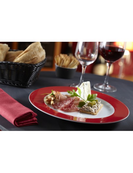 Plato llano redondo gris porcelana Ø 21 cm Roma Color Pro.mundi