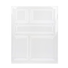 Tapa para bandeja de comida rectangular transparente plástico 32