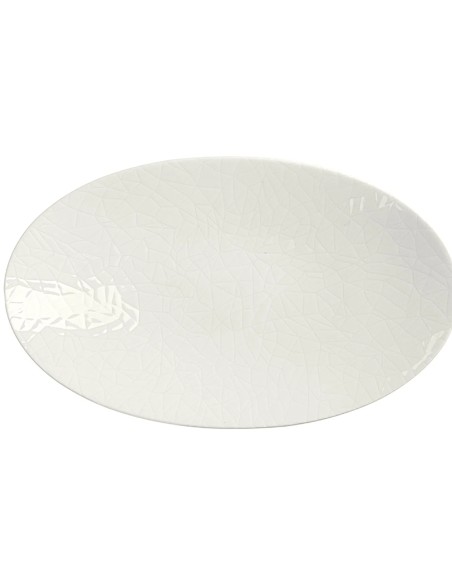 Bandeja Oval Porcelana Blanco 33 Cm Ilussion Porland