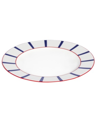 Plato llano con ala blanco porcelana Ø 24 cm Ama Pro.mundi