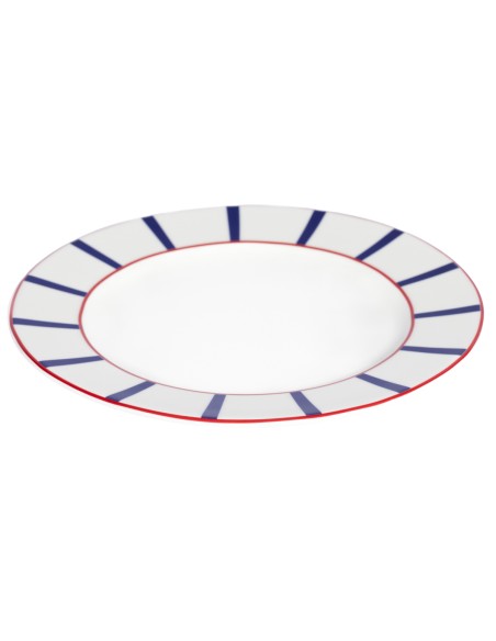 Plato llano con ala blanco porcelana Ø 24 cm Ama Pro.mundi