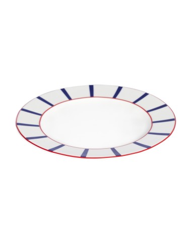 Plato llano con ala porcelana blanca Ø 21 cm Ama Pro.mundi