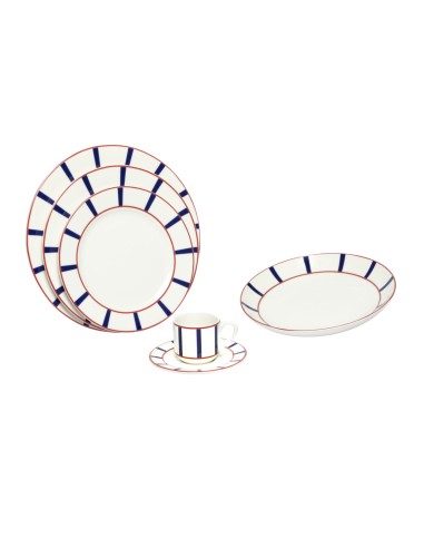 Plato llano con ala porcelana blanca Ø 21 cm Ama Pro.mundi