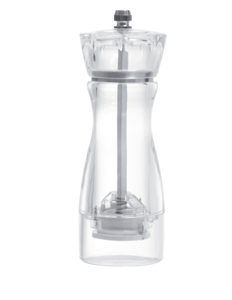 Molinillo de pimienta transparente Ø 5 cm 15 cm Spice Pro.mundi