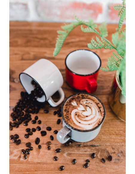 Mug redondo blanco gres esmaltado 25 cl Ø 8,5 cm Bistrot Pro.mundi