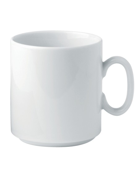 Mug redondo blanco porcelana 30 cl Ø 8 cm K Pro.mundi