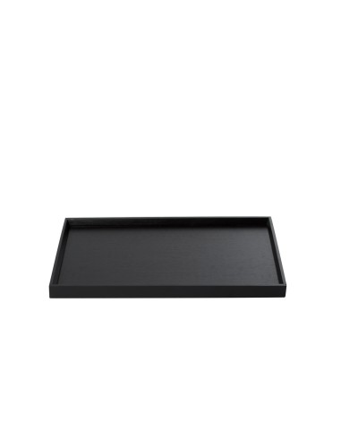 Bandeja de bambú negro 40x30x2