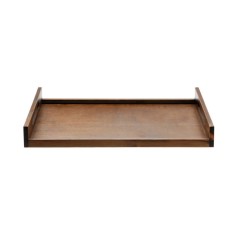 Bandeja madera marrón 60x40x7 cm Pro.mundi