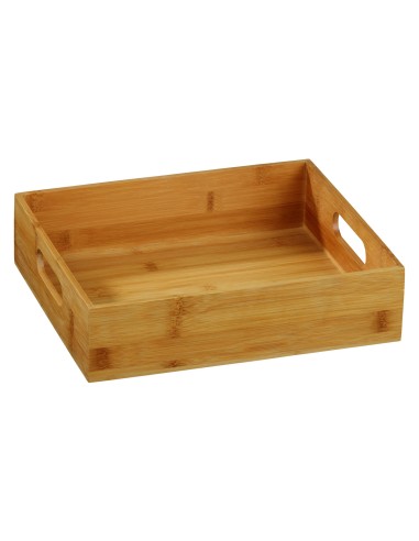 Caja de bambú 30x25x7