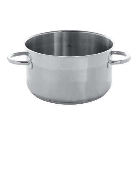 Olla inox Sin revestimiento Sin tapa Ø 28 cm 11 cm 6