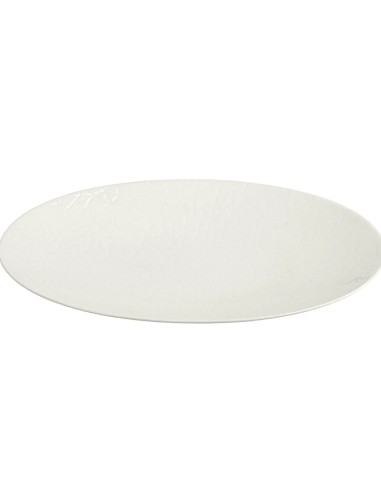 Bandeja Oval Porcelana Blanco 33 Cm Ilussion Porland