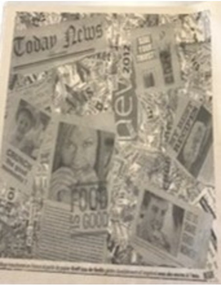 Papel alimentario papel gris 20x25 cm 40 g/m² Pro.mundi (1000 unidades)