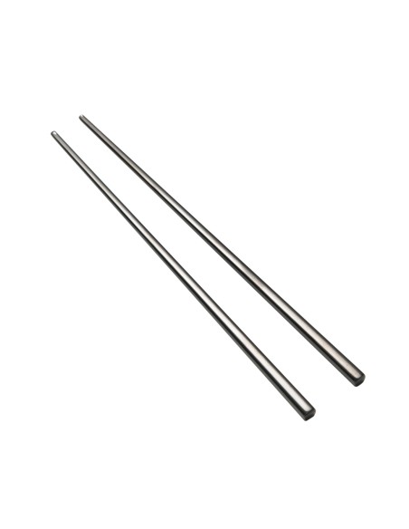 Par de palillos negros inox 18/0 23 cm Chopsy Pro.mundi