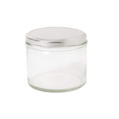 Tarro con tapa de rosca vidrio Ø 8