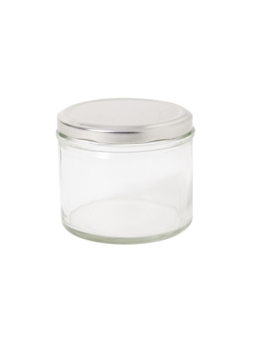 Tarro con tapa de rosca vidrio Ø 8