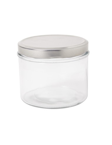 Tarro con tapa de rosca vidrio Ø 10 cm 9 cm 450 ml Pro.mundi (48 unidades)