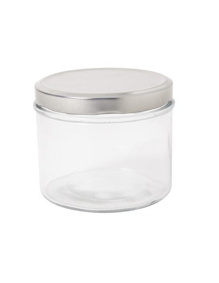 Tarro con tapa de rosca vidrio Ø 10 cm 9 cm 450 ml Pro.mundi (48 unidades)