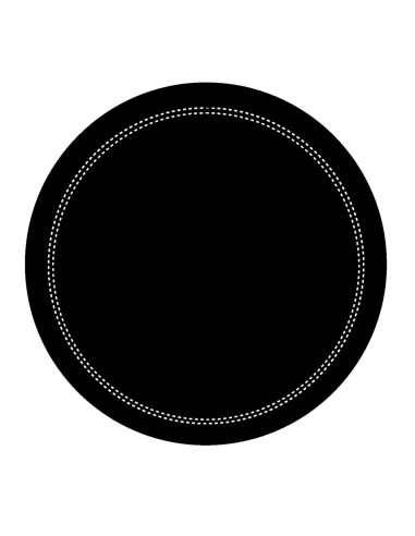 Posavasos redondo negro algodón Ø 9 cm Cosy Pro.mundi (2000 unidades)