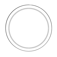 Posavasos redondo blanco algodón Ø 9 cm Cosy Pro.mundi (2000 unidades)