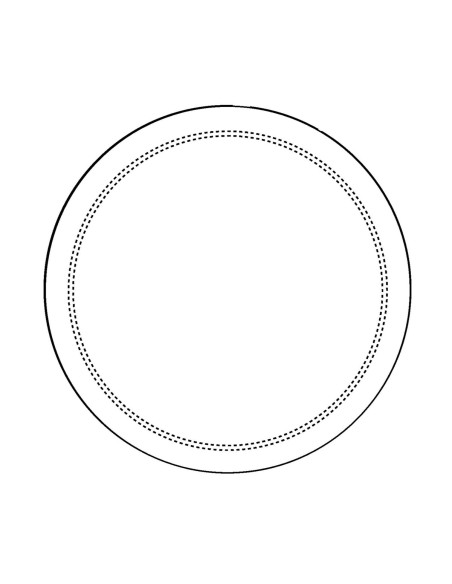 Posavasos redondo blanco algodón Ø 9 cm Cosy Pro.mundi (2000 unidades)