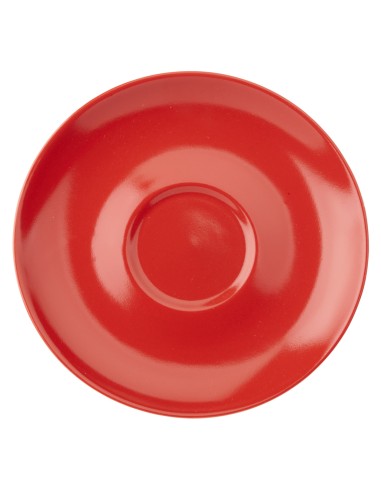 Platillo para capuchino / té redondo rojo porcelana Ø 14 cm Emotions Pro.mundi
