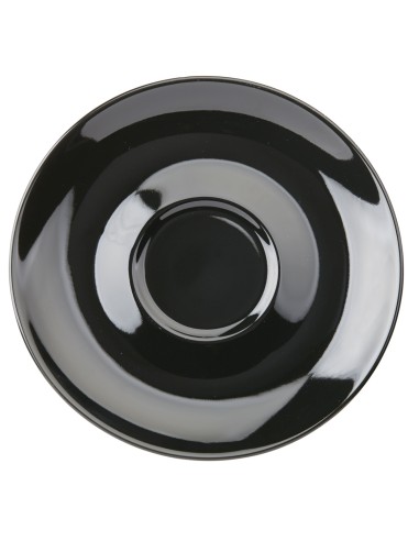 Platillo para espresso redondo negro porcelana Ø 12 cm Emotions Pro.mundi