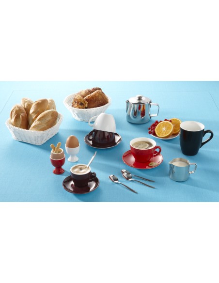 Taza para cappuccino / té redonda negra porcelana 20 cl Ø 9 cm Emotions Pro.mundi