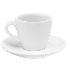 Taza para cappuccino / té redonda blanca porcelana 20 cl Ø 9 cm Emotions Pro.mundi