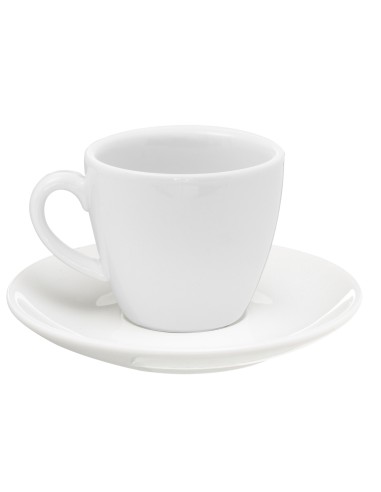 Taza para cappuccino / té redonda blanca porcelana 20 cl Ø 9 cm Emotions Pro.mundi