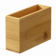 Recipiente rectangular bambú 12x4x8 cm Pro.mundi