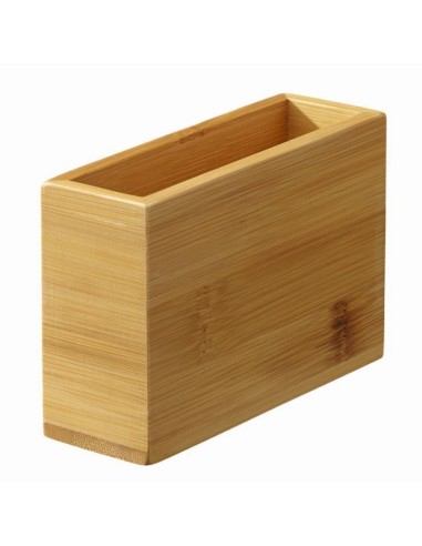 Recipiente rectangular bambú 12x4x8 cm Pro.mundi