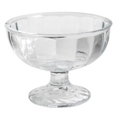 Copa de postre redonda transparente vidrio Ø 10